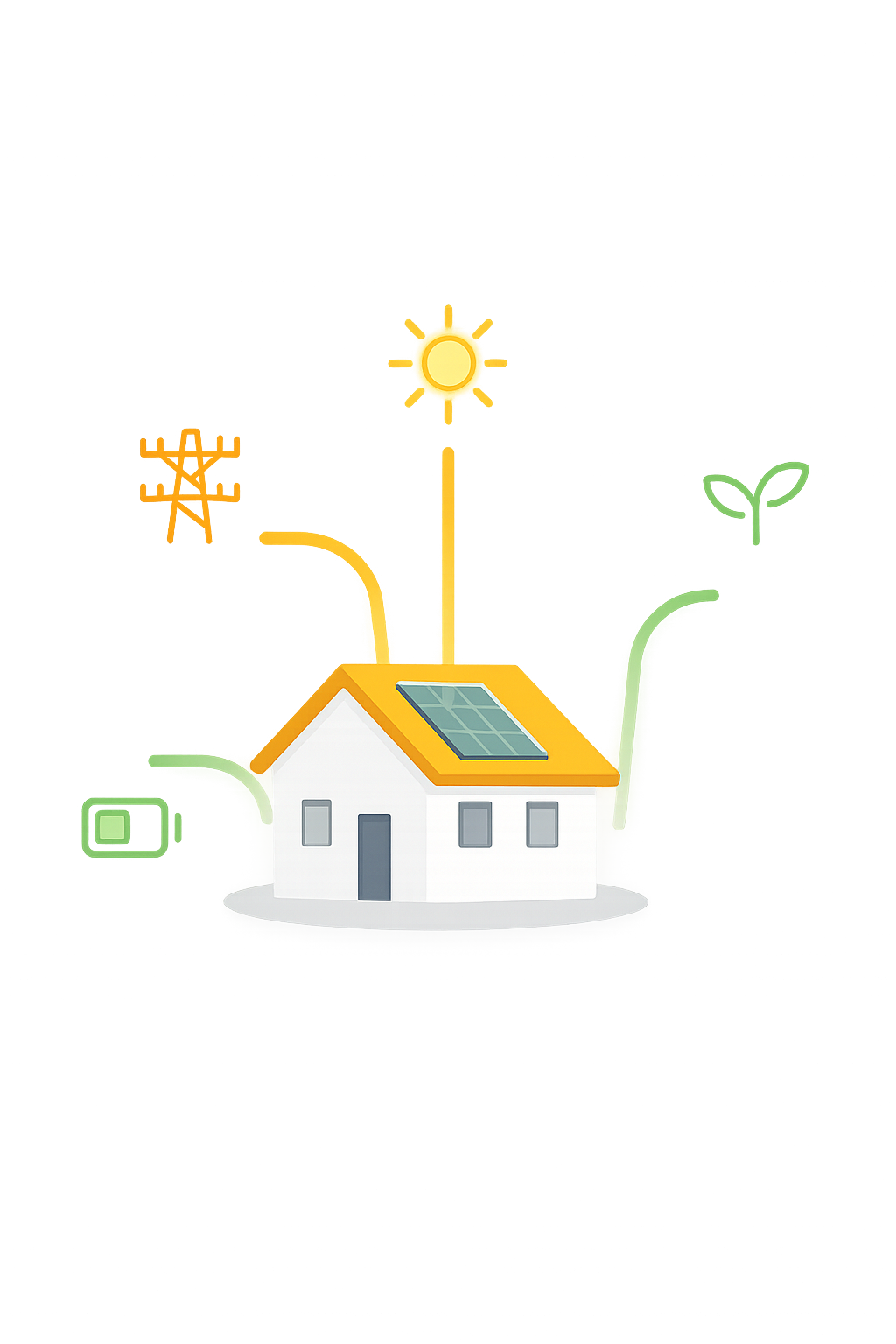 Solar Energy Flow Diagram